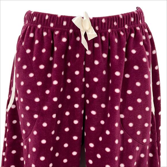 Polar Alt Pajama Bottom in Polka Dot Bordeaux Size Medium - Picture 2 of 9